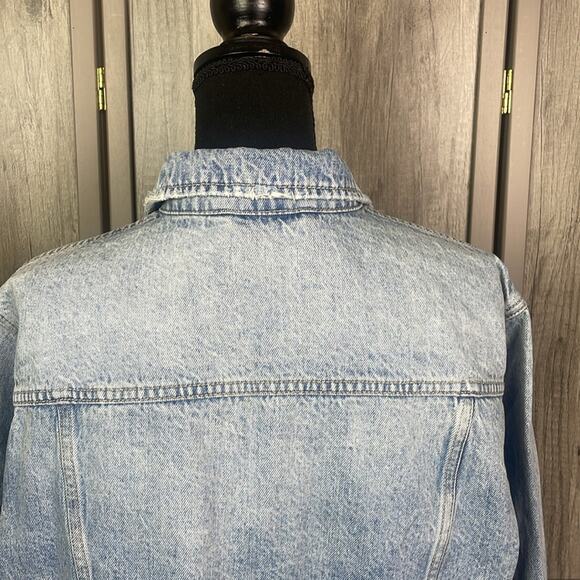 New! Revolve Pistola Astrid Brooklyn Wash Crop Boyfriend Denim Jacket Women's S - Picture 7 of 12